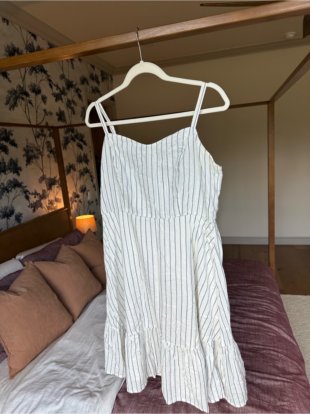 Old Navy White Striped Sundress